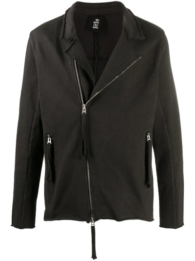 Thom Krom Zipped Fitted Jacket In Black