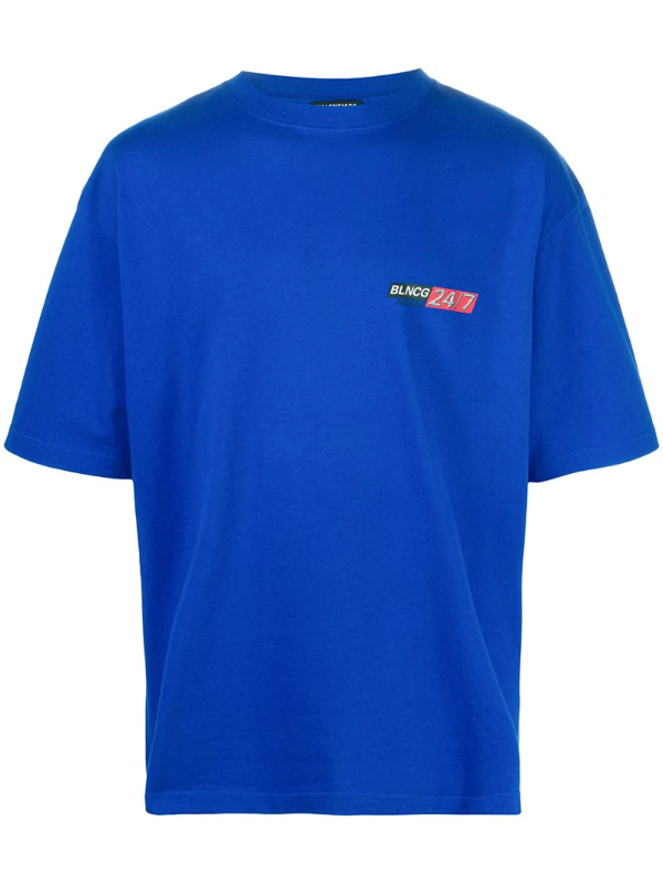 balenciaga 24 logo t shirt
