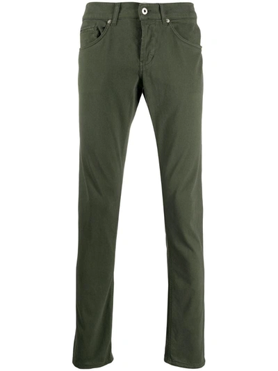 Dondup George Low-rise Skinny Jeans In Green