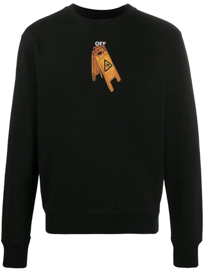 Off-white Pascal Skeleton Slim-fit Sweatshirt In Black