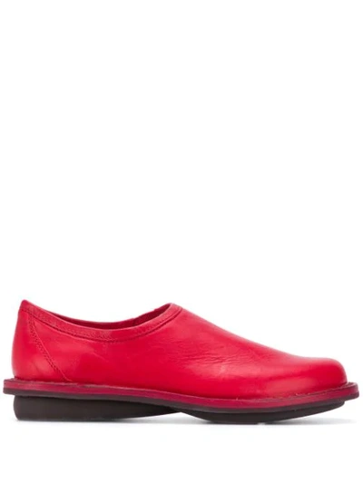 Trippen Yensat Minimal Loafers In Red