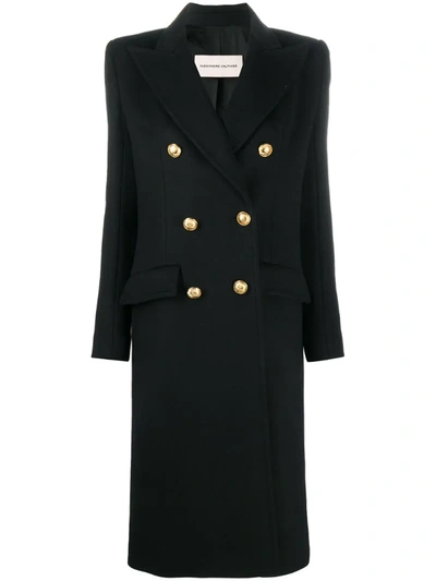 Alexandre Vauthier Long-sleeved Fitted Coat In Black
