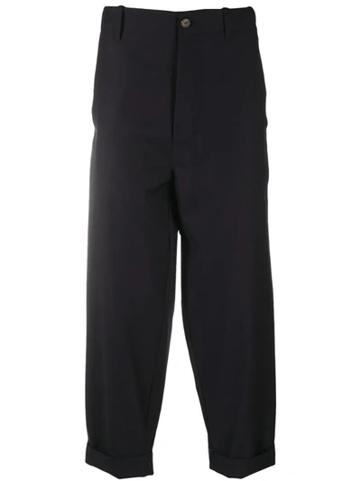 Société Anonyme Cropped Tailored Trousers In Blue