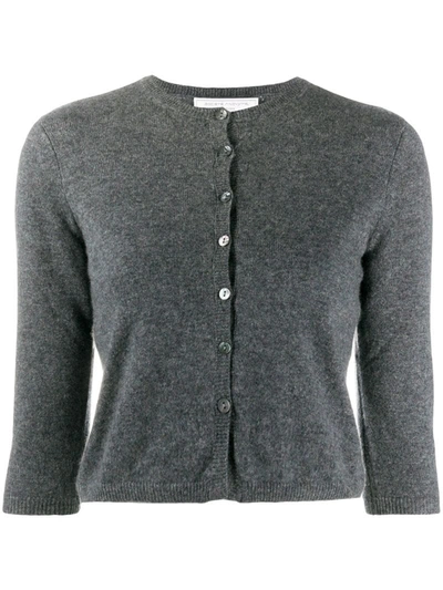 Société Anonyme Crop Sleeve Cashmere Cardigan In Grey