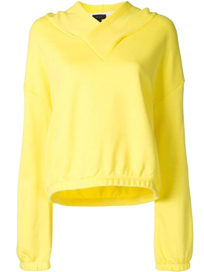 Alala Plain-color Performance Hoodie In Yellow