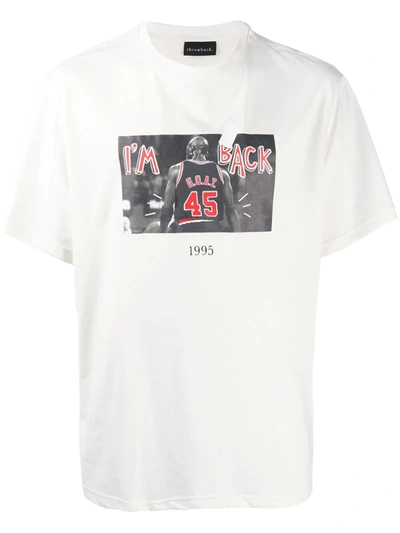 Throwback White Michael Jordan T-shirt