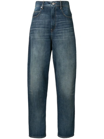 Isabel Marant Étoile High-waisted Tapered Jeans In Blue