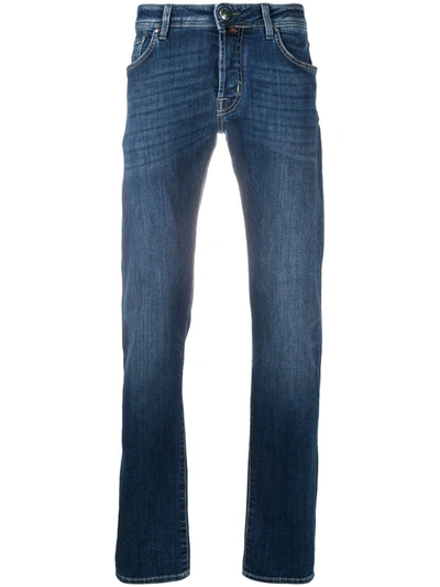 Jacob Cohen Stonewash Slim-fit Jeans In Blue