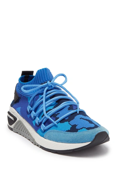Diesel Skb S-kb Camouflage Sock Sneakers In Blue ModeSens