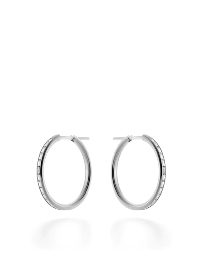 Spinelli Kilcollin Women's Miri 18k White Gold & Diamond Hoop Earrings
