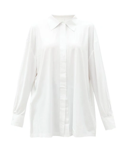 Norma Kamali Boyfriend Nk Button-down Shirt In White