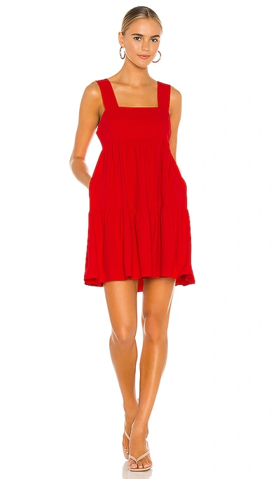 Amanda Uprichard Mitzi Mini Dress In Candy Apple