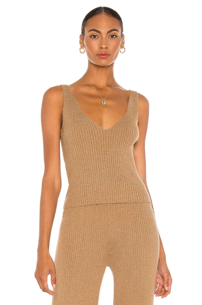 Lovers & Friends Catalina Tank In Camel
