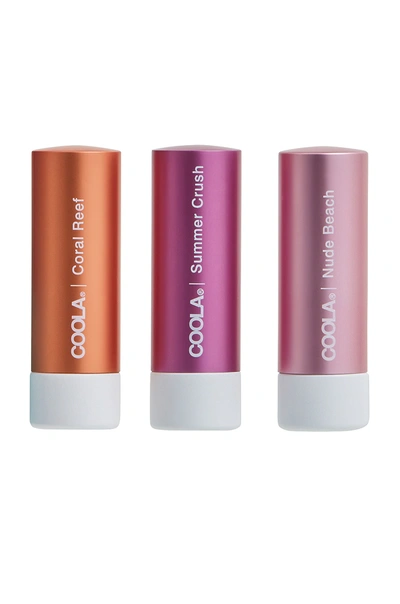 Coola Mineral Liplux Spf 30 Organic Tinted Trio In N,a