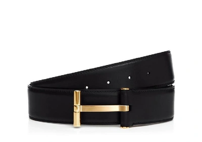 Tom Ford Belt With T-buckle In Marrone