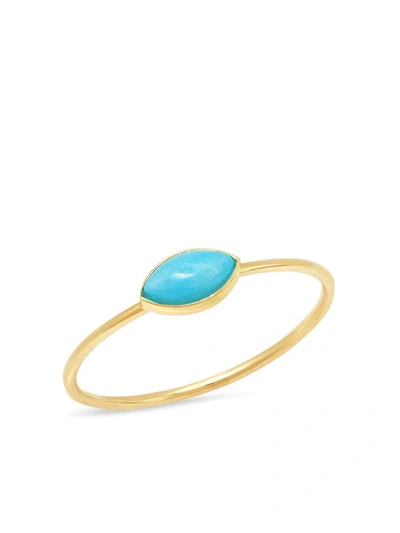Jennifer Meyer 18kt Yellow Gold Turquoise Marquise Ring In Not Applicable |  ModeSens