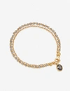 Astley Clarke Biography 18ct Yellow Gold-plated Sterling Silver And Labradorite Bracelet In Brown/yellow Gold