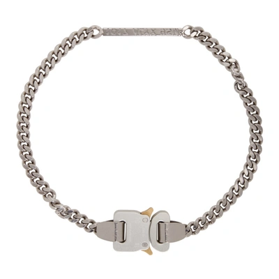 Alyx Rollercoaster Buckle Silver-tone Chain Necklace In Gry0002