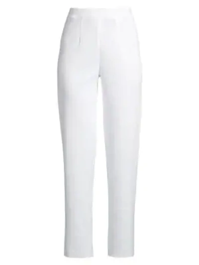 Misook Straight-leg Pants In White