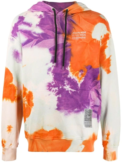 Mauna Kea Tie Dye Print Cotton Sweatshirt Hoodie In Neutrals