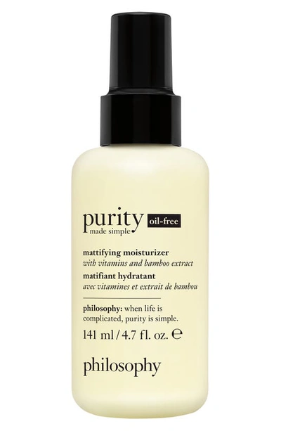 Philosophy Purity Made Simple Oil-free Mattifying Moisturizer, 4.7-oz. In No Colour