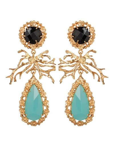 Christie Nicolaides Camile Earrings Mint In Gold
