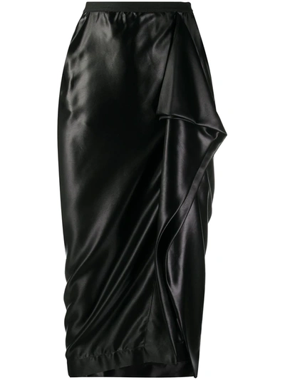Rick Owens Grace Longuette Skirt In Black