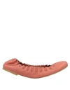 See By Chloé Ballet Flats In Salmon Pink