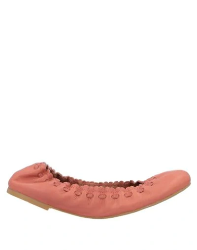 See By Chloé Ballet Flats In Salmon Pink