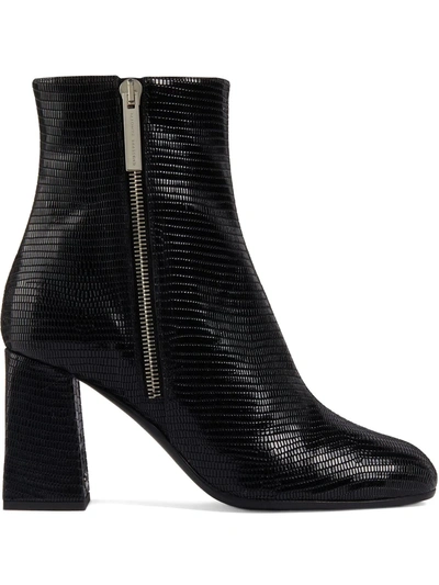 Giuseppe Zanotti Sveva Lizardskin-effect Ankle Boots In Black