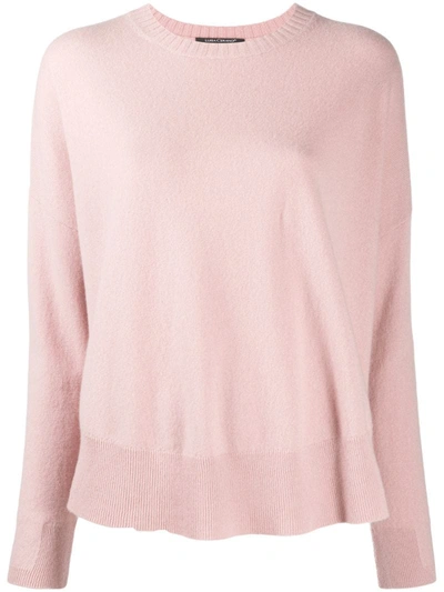 Luisa Cerano Classic Plain Jumper In Pink