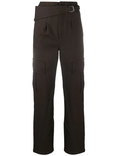 Andersson Bell Belted Cargo Trousers In Brown
