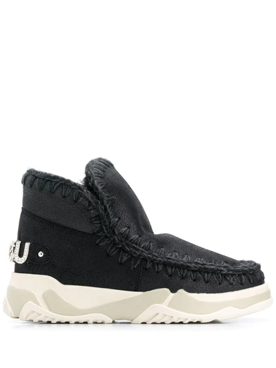 Mou Eskimo Ankle Boots In Black