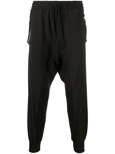 Thom Krom Drop-crotch Casual Trousers In Black