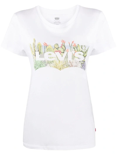 Levi's The Perfect Logo Print T-shirt In 1063