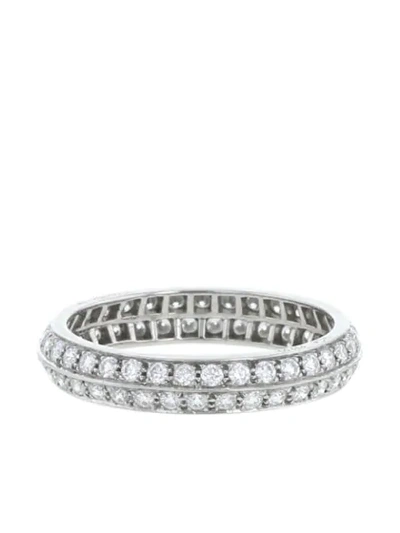 Pre-owned Van Cleef & Arpels 2010s  Platinum Diamond Ring In White