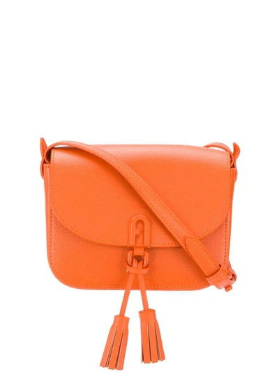 Furla 1927 Tassel-embellished Crossbody Bag In Orange