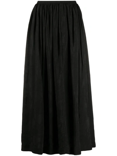 Uma Wang Elasticated Waist Skirt In Black