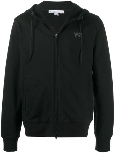 Y-3 Ch1 Graphic-print Cotton Hoodie In Black