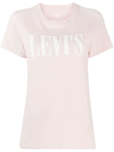 Levi's Logo Print T-shirt In Pink