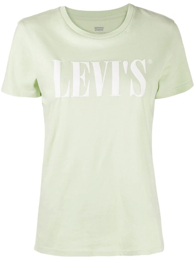 Levi's Logo Print T-shirt In Green
