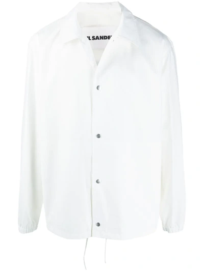 Jil Sander Logo-print Jacket In White