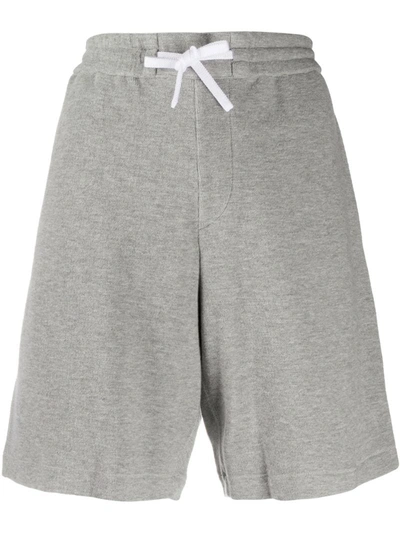Theory Drawstring Waist Shorts In Grey