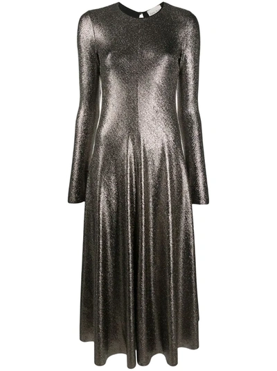 Forte Forte Metallic Shimmer Midi Dress