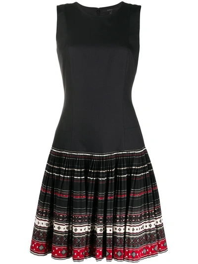 Pre-owned Gucci Pleated Skirt Sleeveless Dress In Black