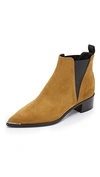 Acne Studios Jensen Suede Booties In Dark Sand