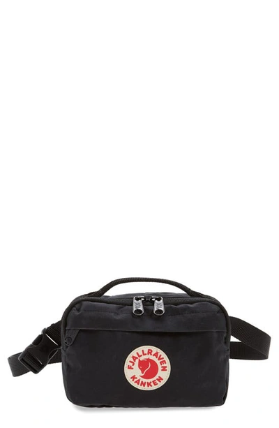 Fjall Raven Kanken Water Resistant Belt Bag In Black