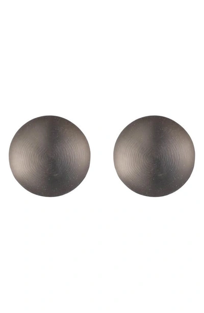 Alexis Bittar Dome Earrings In Warm Grey