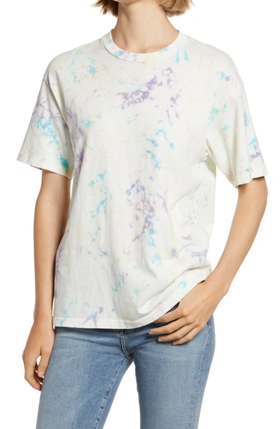 Daydreamer Tie Dye Weekend T-shirt In Spring Bubble