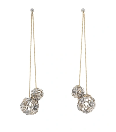 Hstern Noble Gold And Diamond Copernicus Earrings